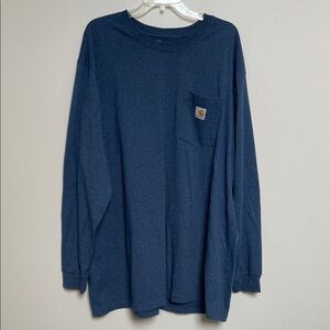 Carhartt Men's Navy Long Sleeve Tee 3 XL
